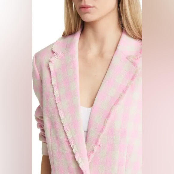 Vero Moda Bree Kae Check Tweed Blazer - Picture 3 of 5